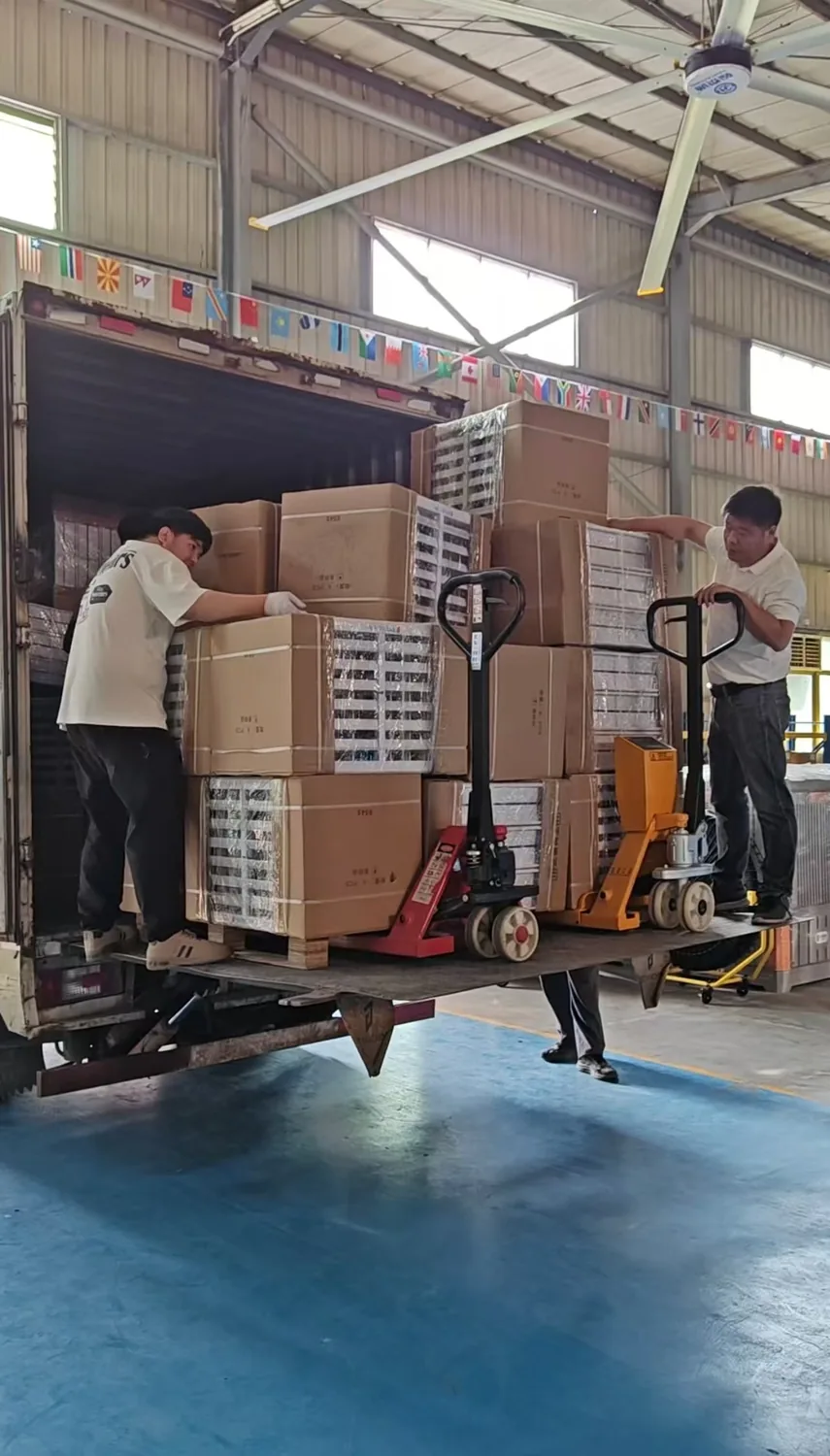 Workshop shipment preparation with packaged cooling equipment