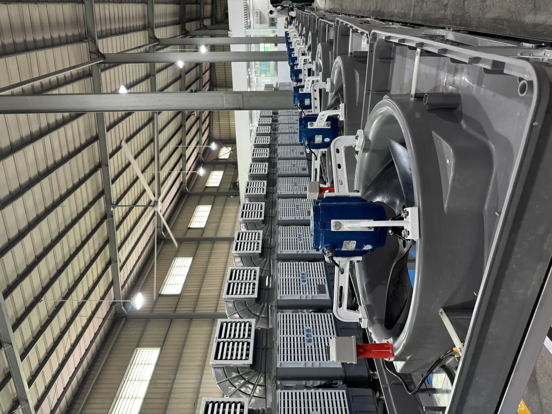 Evaporative air cooler fan motor and body assembly process